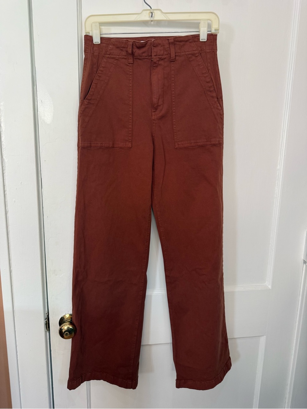 pistola Women’s Rust Brown Spice Wide Leg Pants Chinos VGUC Size 26